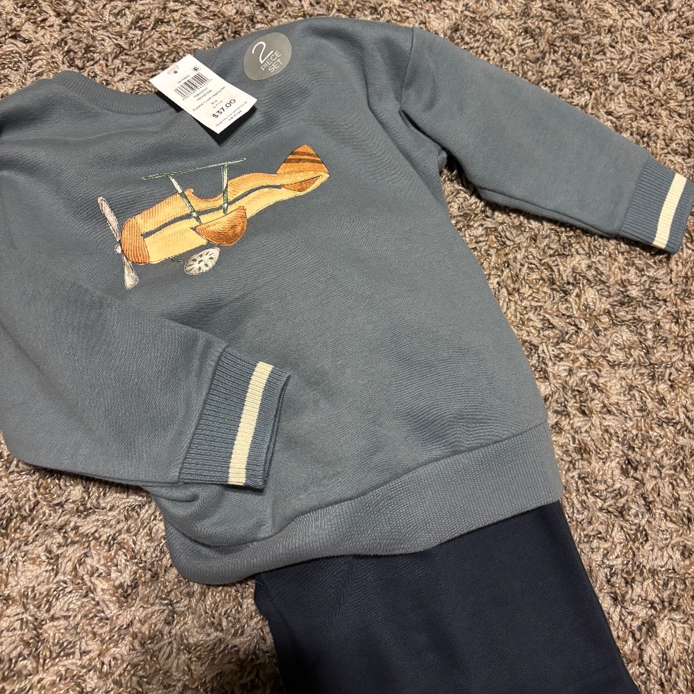 Next Airplane Sweat Set 2-3 Years